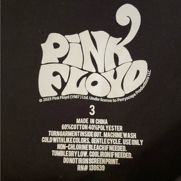 Black Pink Floyd Classic Fit Cotton Fringe Tank - Torrid Size 3 Plus Size - Picture 5 of 6